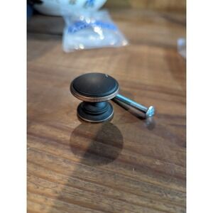 Lot Of 3 Amerock 1-1/4 In Knob Oil-rubbed Bronze, BP530120RB, 1 Opened And 2 New